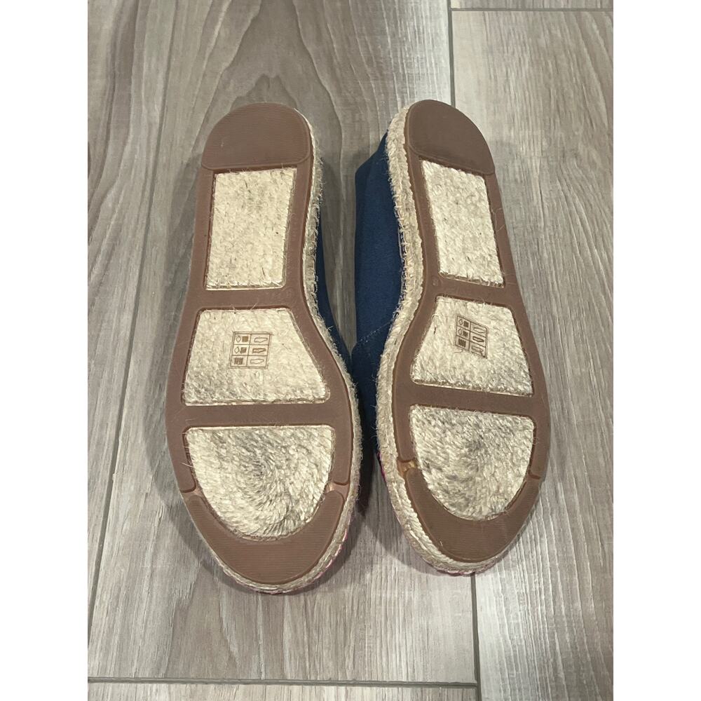 J‎ Crew, Cap Toe Navy and Pink Espadrille, Size 7.5, KB230 - Picture 6 of 6